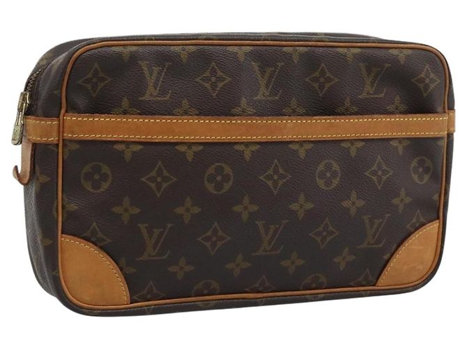 LOUIS VUITTON Monogram Compiegne 28 Clutch M51845 LV Auth BA14662 Monograma