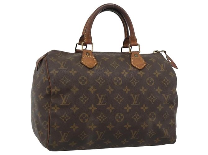 LOUIS VUITTON Bolsa Monogram Speedy 30 M41526 LV Auth bs36196 Monograma