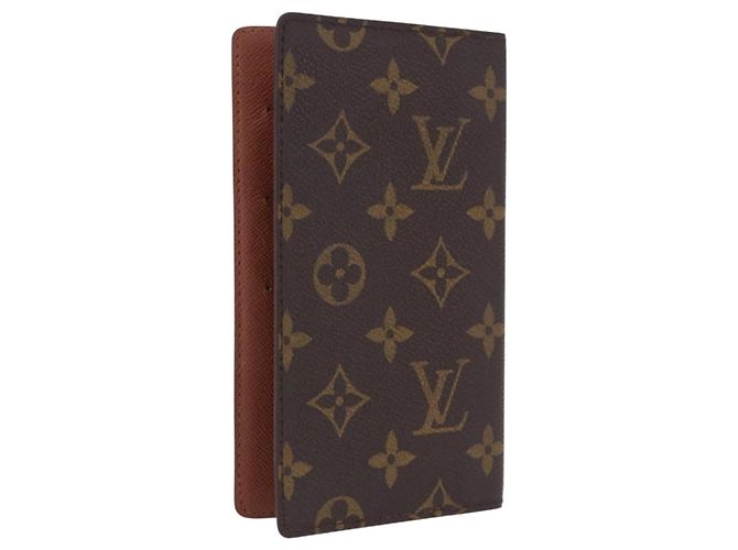 LOUIS VUITTON Monogram Agenda Poche Note Cover R20503 LV Auth BA14538 Monogramma