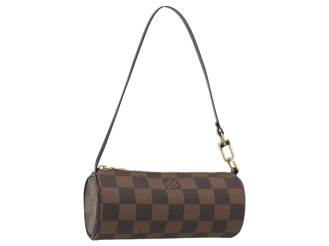 Louis Vuitton Papillon Pochette Damier Ebene Marrone