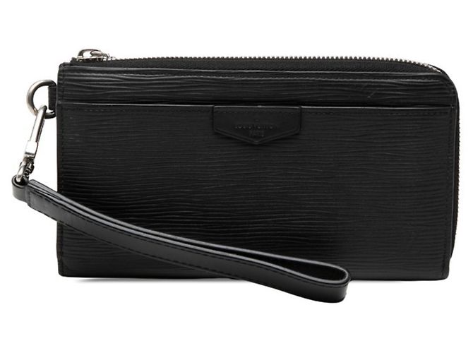Louis Vuitton Epi Zippy Dragonne Long Wallet Black
