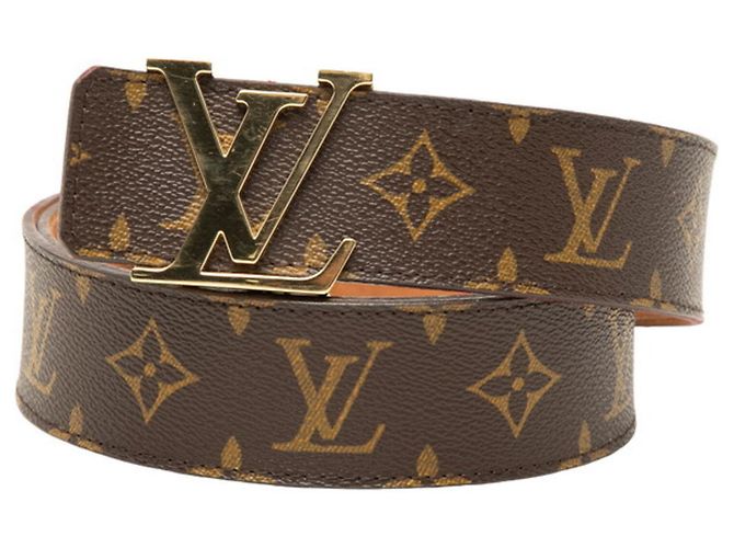 Gürtel Louis Vuitton Monogram Ceinture Initial Braun
