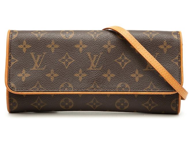 Pochette Twin GM Monogram Louis Vuitton Borsa a Spalla Marrone