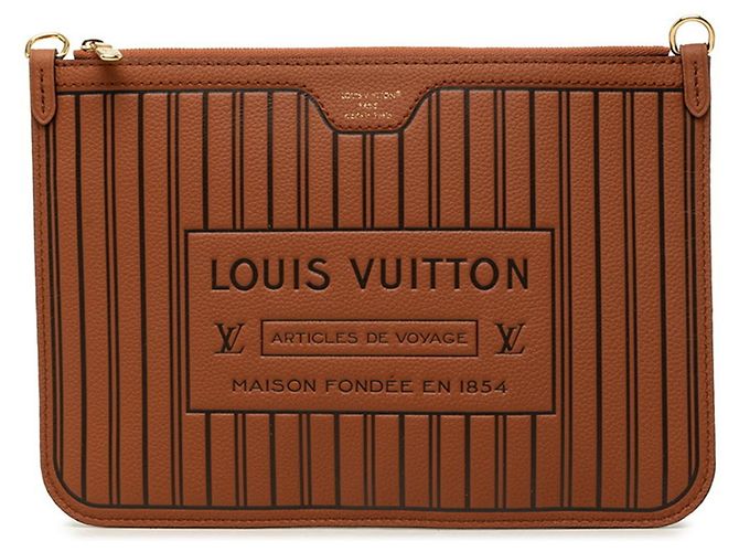 Borsa e Pouch Louis Vuitton Neverfull Inside Out Marrone