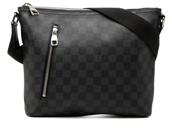 Bolsa Transversal Louis Vuitton Damier Graphite Mick PM Marrom Preto