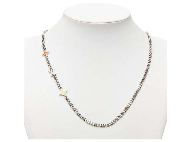 Collana lunga Monogram Louis Vuitton Argento 