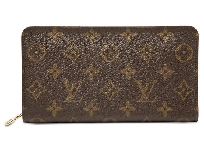 Cartera larga Monogram Louis Vuitton Castaño