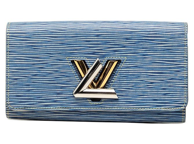 Twist Cartera larga Epi Denim Louis Vuitton Azul