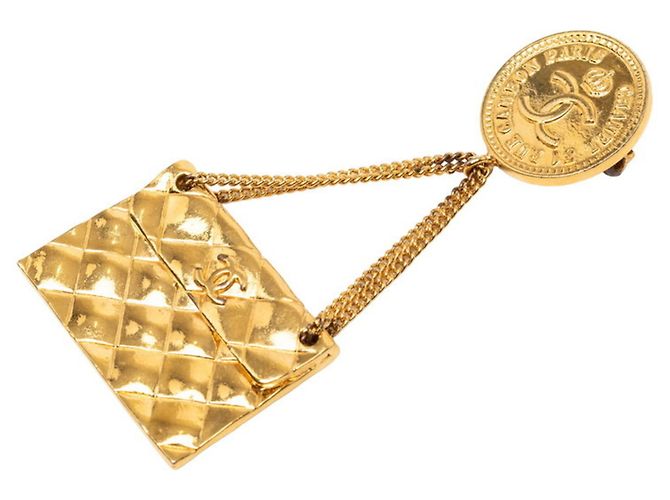 Chanel Vintage Brosche Golden