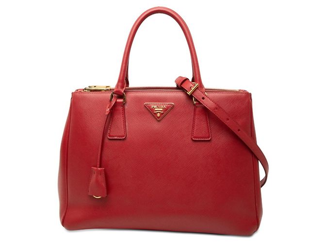 Bolsa Prada Galleria em Saffiano vermelho