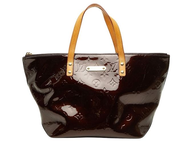 Louis Vuitton Monogram Vernis Bellevue PM Handtasche Bordeaux Lila
