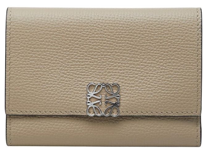 Loewe Anagram Tri-fold Wallet Beige