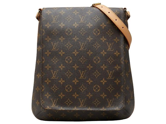 Bolsa de ombro Louis Vuitton Monogram Musette Marrom