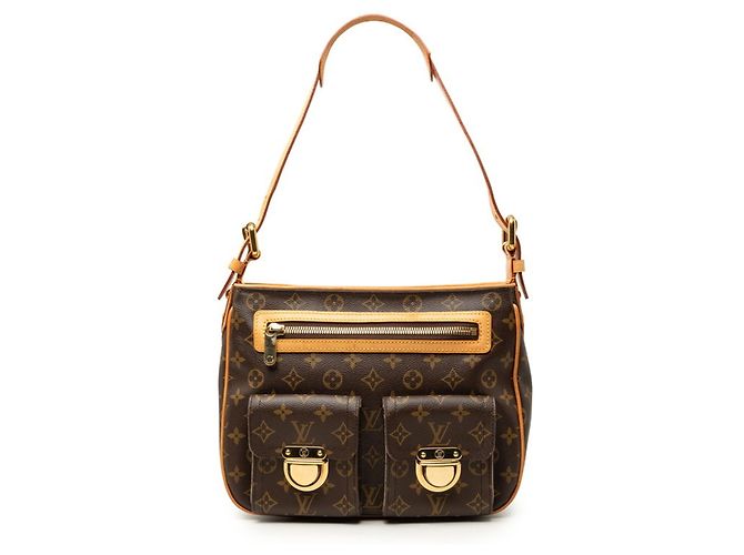 Bolsa de Ombro Louis Vuitton Monogram Hudson GM Marrom
