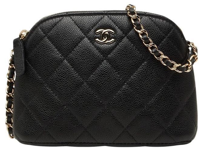 Pochette Chanel Coco Mark Matelassé Classic Chain Shoulder Bag Negro