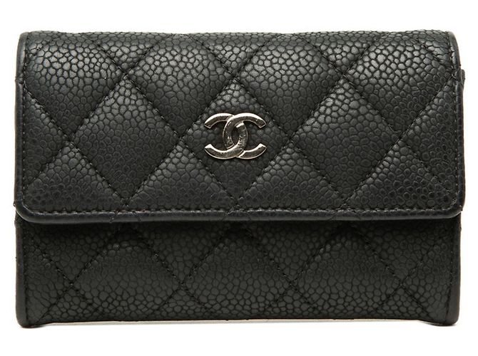 Timeless Portafoglio monete Chanel Matelassé Nero
