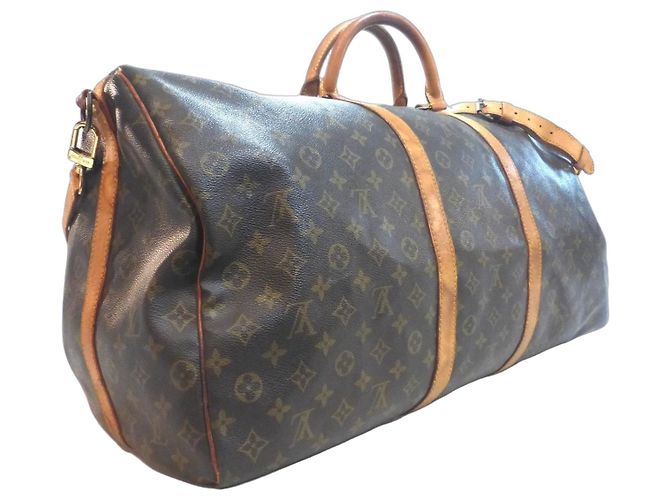 Louis Vuitton Keepall 60 Monogram Mala de Viagem Marrom