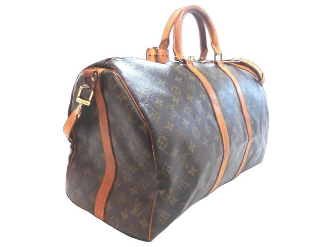 Louis Vuitton Keepall 50 Monogram Borsa da Viaggio Marrone Monogramma 