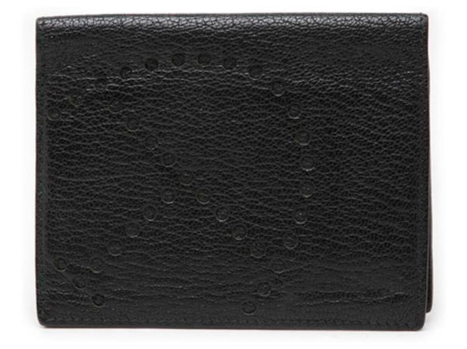 Hermès Hermes Evelyne Black Chevre Leather Card Case