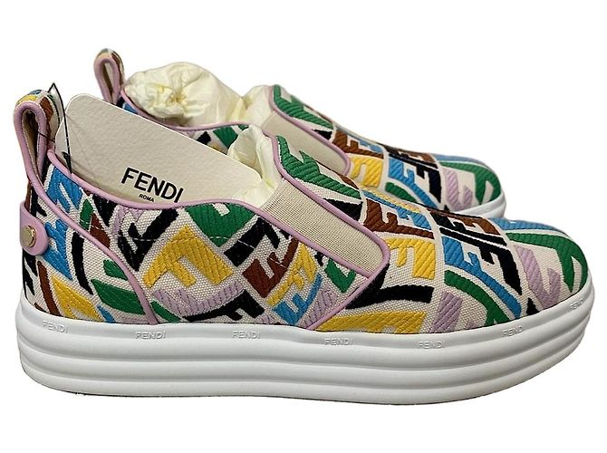 Baskets Fendi T.39 Neuves Multicolore