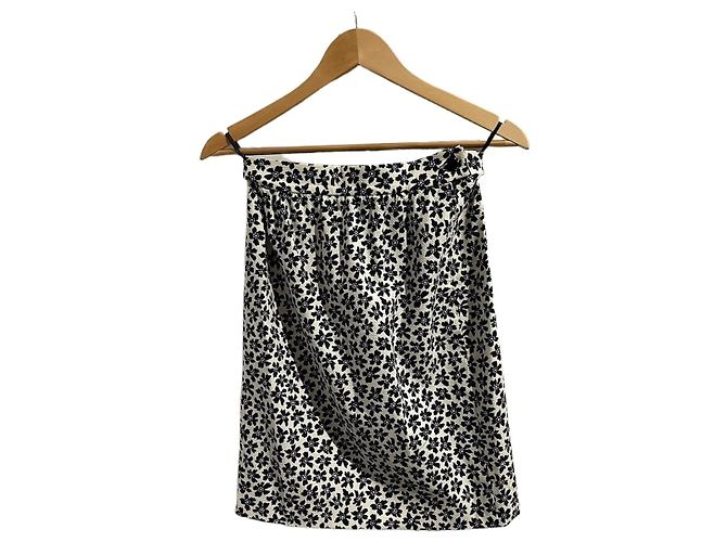 Gonna Lanvin nera e bianca T.34 Nero