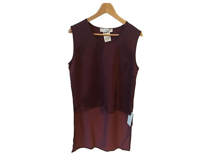 Stella Mc Cartney Top Stella McCartney bordeaux T.38 Nuevo Burdeos