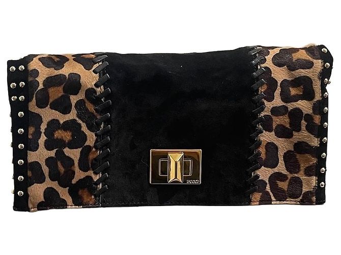 Pochette Emilio Pucci leopard Nero