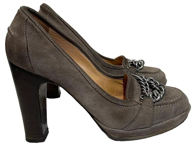 Hermès Escarpins Hermes marron T.35
