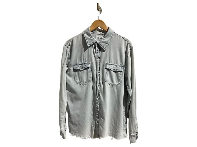 Autre Marque Camicia One Teaspoon in jeans T.XXS Blu