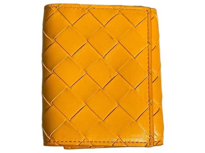 Monedero Bottega Veneta naranja