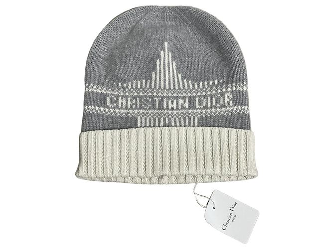 Gorro Dior de lã e cashmere cinza