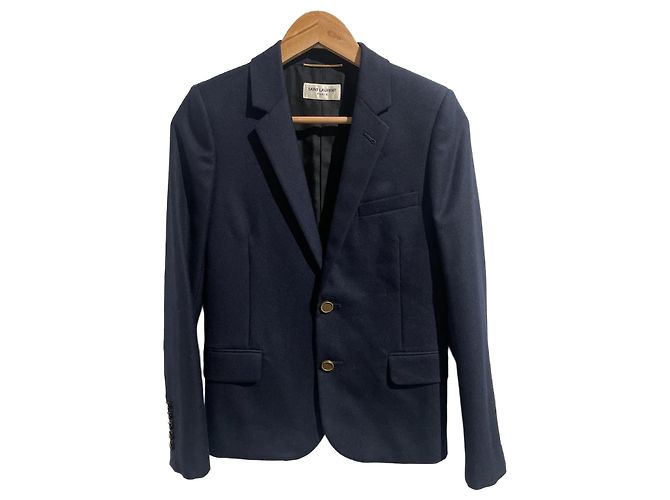 Giacca Saint Laurent blu navy T.36