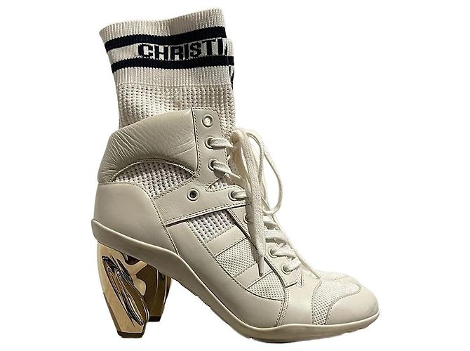 Botines Dior blancos T.37,5