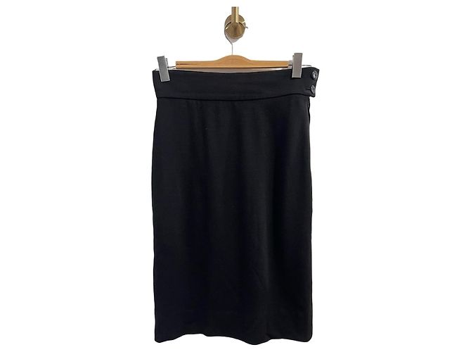 Falda Lanvin negra T.42 Negro