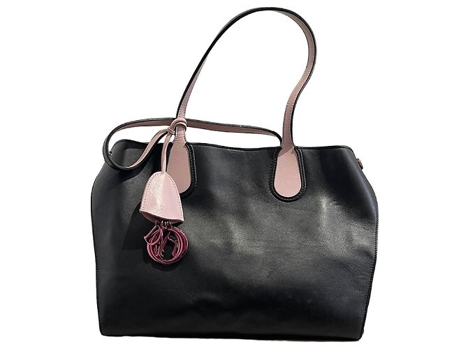Bolsa de mão Dior Addict em couro preto