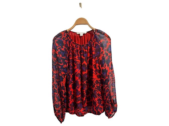 Blusa Diane Von Furstenberg rossa T.S Rosso 