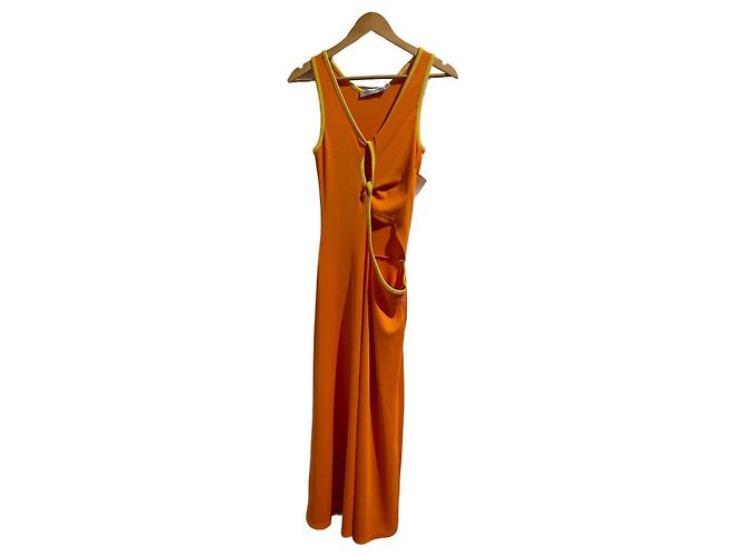 Autre Marque Kleid Christopher Esber orange T.38