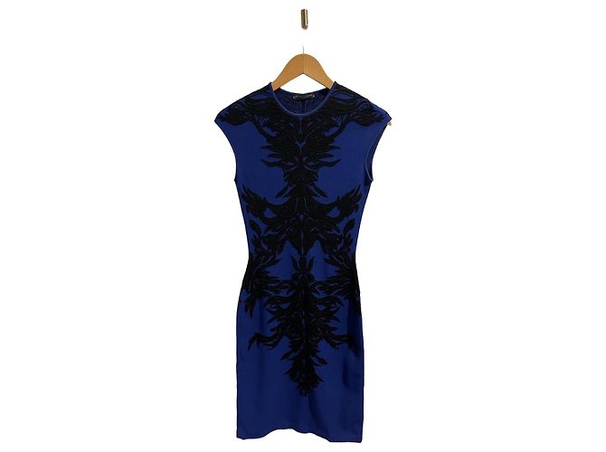 Vestido Alexander Mcqueen azul T.XS