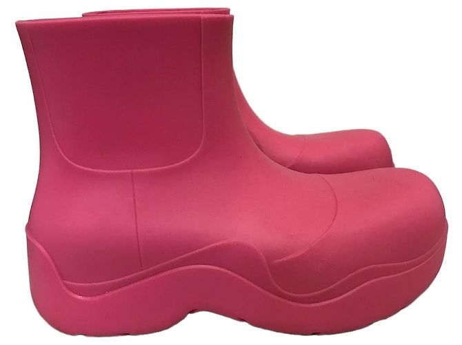Botines Bottega Veneta Puddle roses T.37 Rosa