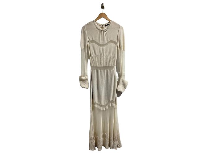 Kleid Alexander Mcqueen beige T.M