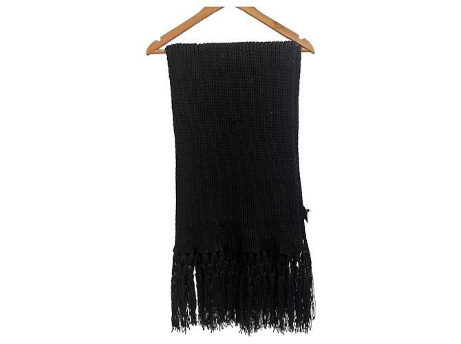 Sciarpa Saint Laurent nera Nero 