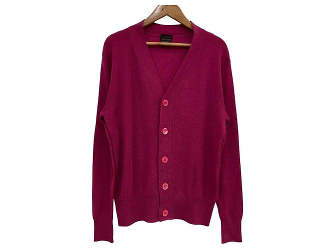 Autre Marque Letroyes Strickjacke mit V-Ausschnitt Pink