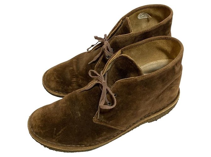 Autre Marque Bottines Desert en daim Clarks Marron