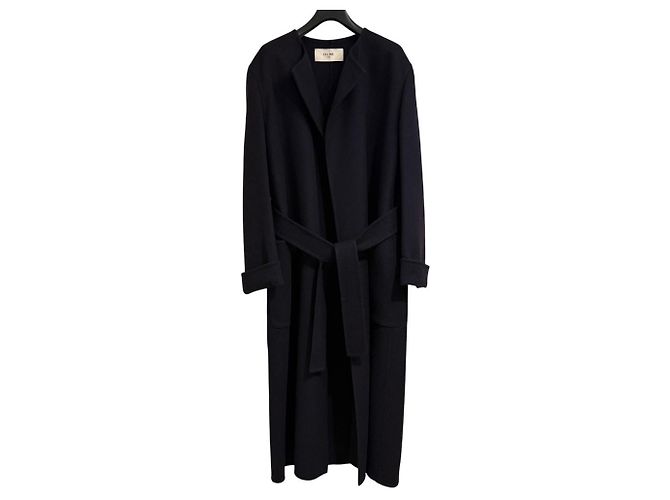 Céline Cappotto CELINE in cashmere puro Blu Blu navy