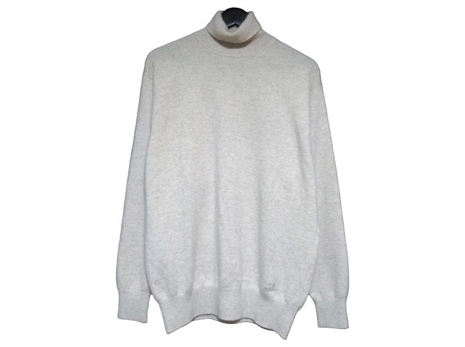 Alfred Dunhill Dunhill Sport 100% Kaschmir Rollkragen Strickpullover Beige