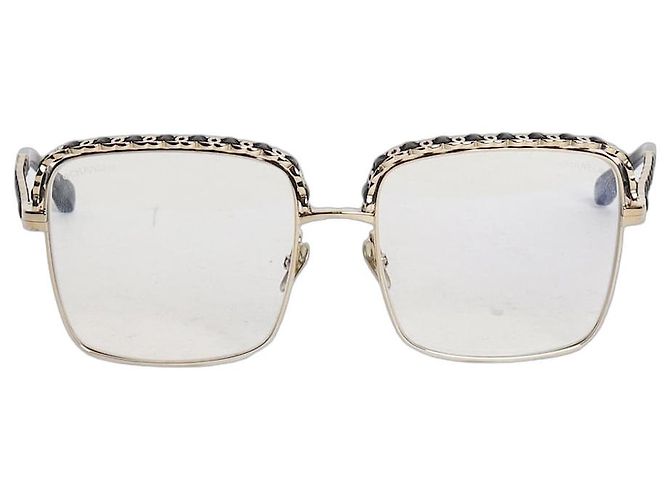 Chanel Gold square frames glasses Golden