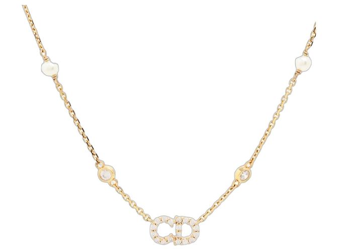 Dior Gold Clair D Lune Halskette Golden