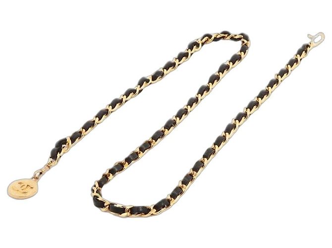 Chanel Gold Coco Mark 1982 chain belt Golden