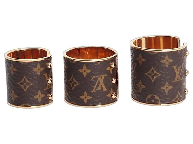 Louis Vuitton Ensemble de bagues monogramme marron