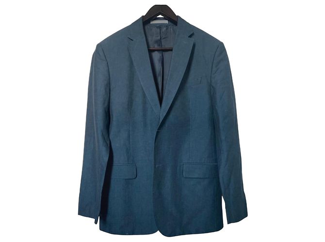 Giacca Kenzo blu navy in cotone e lino Blu scuro